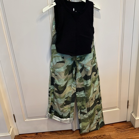 FP Movement by Free People Pants - FP Movement Stadium Camo print pants. Snap bottoms, pockets, drawstring. S NWT